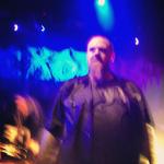 Rob Dukes - Standing triumphant after kicking security away from the stage.